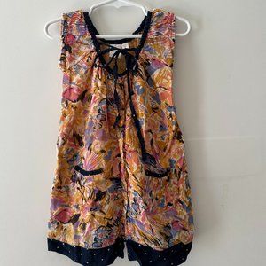 Yo Baby Boho-Style Dress with Tie, Size 4